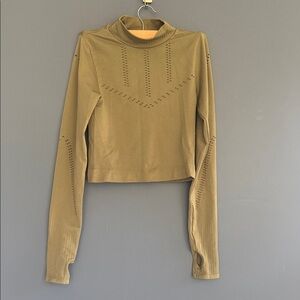 Olive Long Sleeve Women's Top